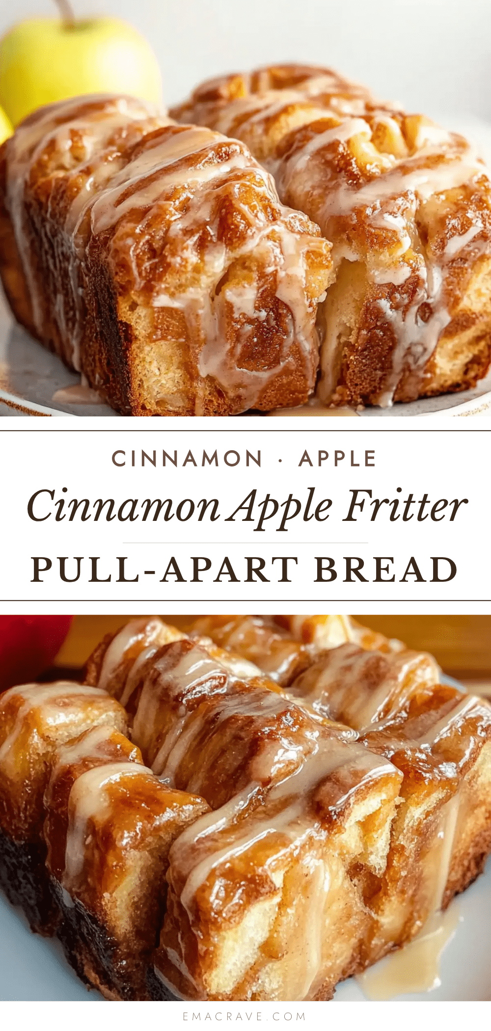 apple fritter pull-apart bread recipe