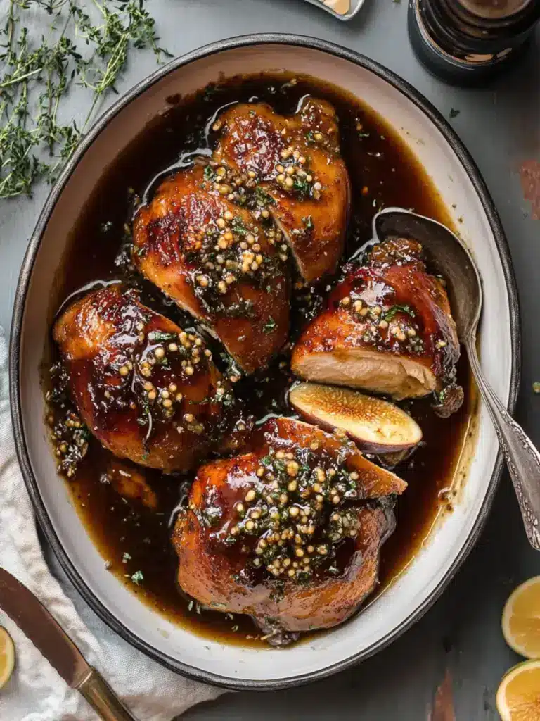 balsamic fig chicken - featured image