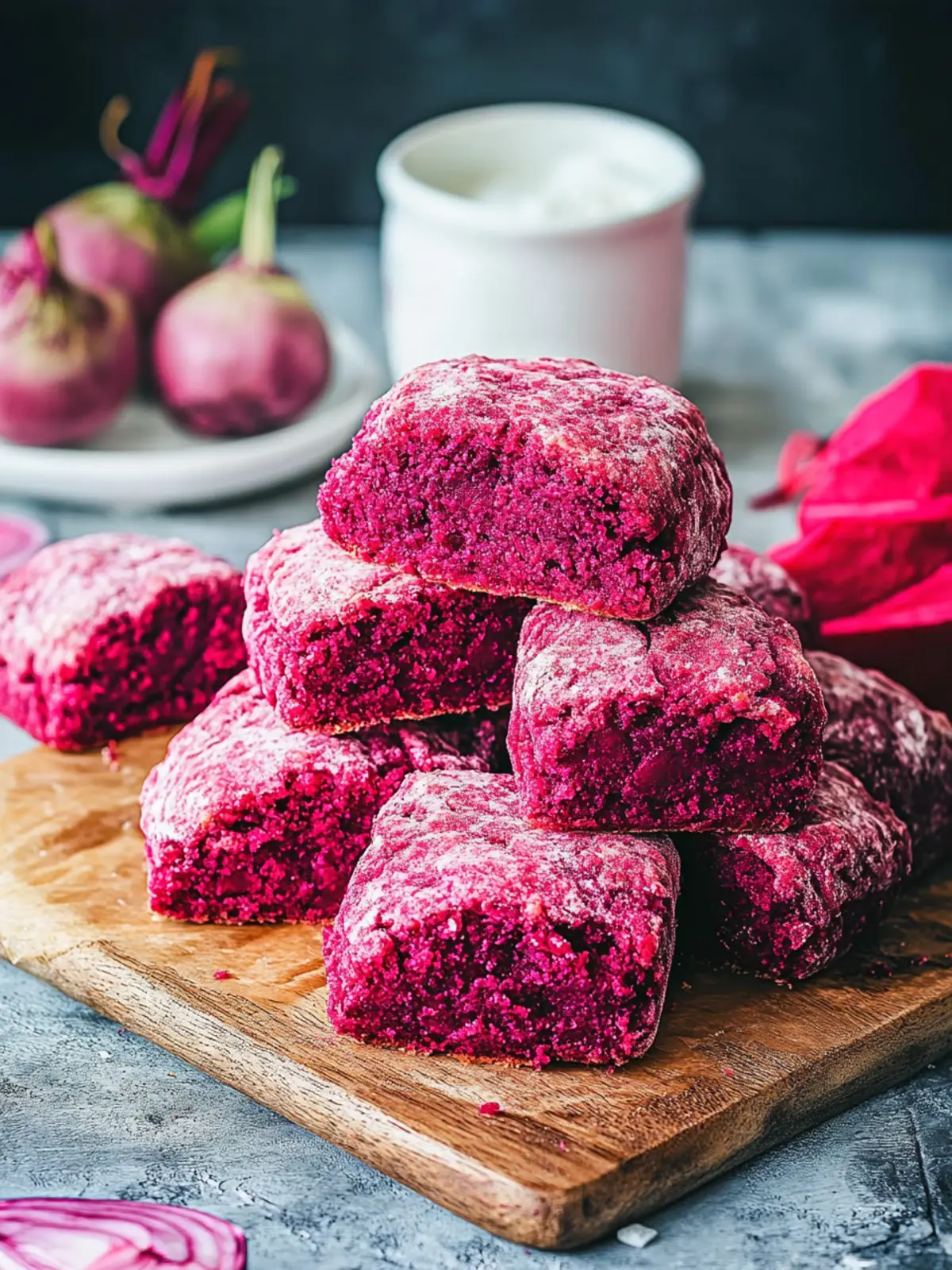beet biscuits with honey butter preparation steps