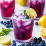 best homemade blueberry lemonade recipe - featured image