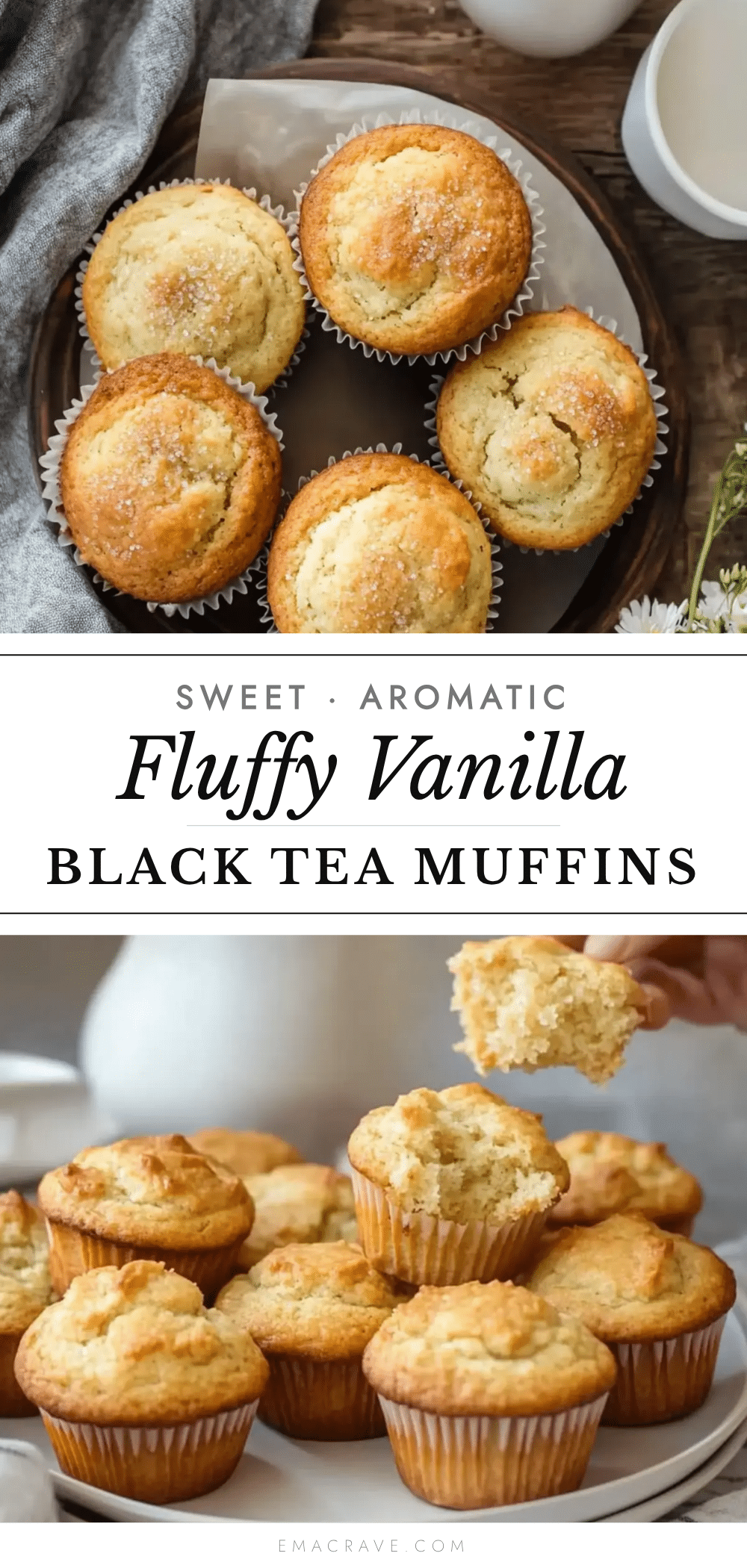 black tea vanilla muffins recipe