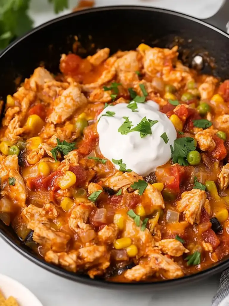Bold Rotel Southwest Chicken Skillet - featured image