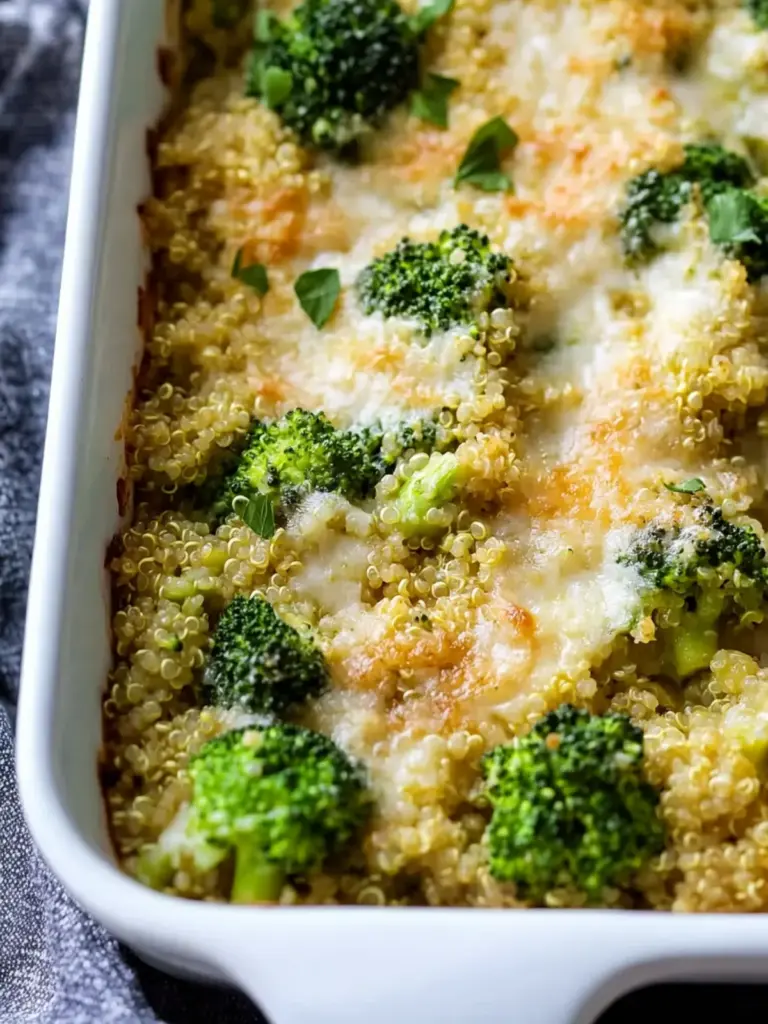 broccoli quinoa casserole - featured image