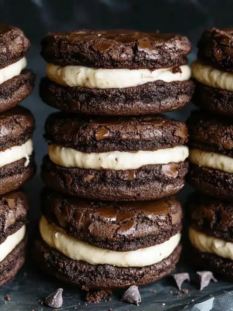 brownie cookie sandwiches - featured image