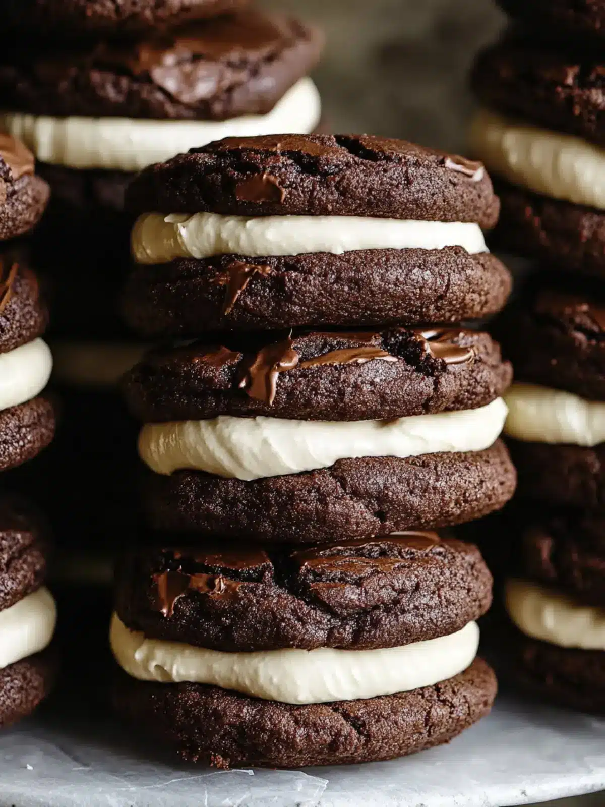 brownie cookie sandwiches preparation steps
