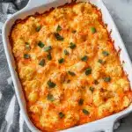 buffalo chicken cauliflower casserole - featured image