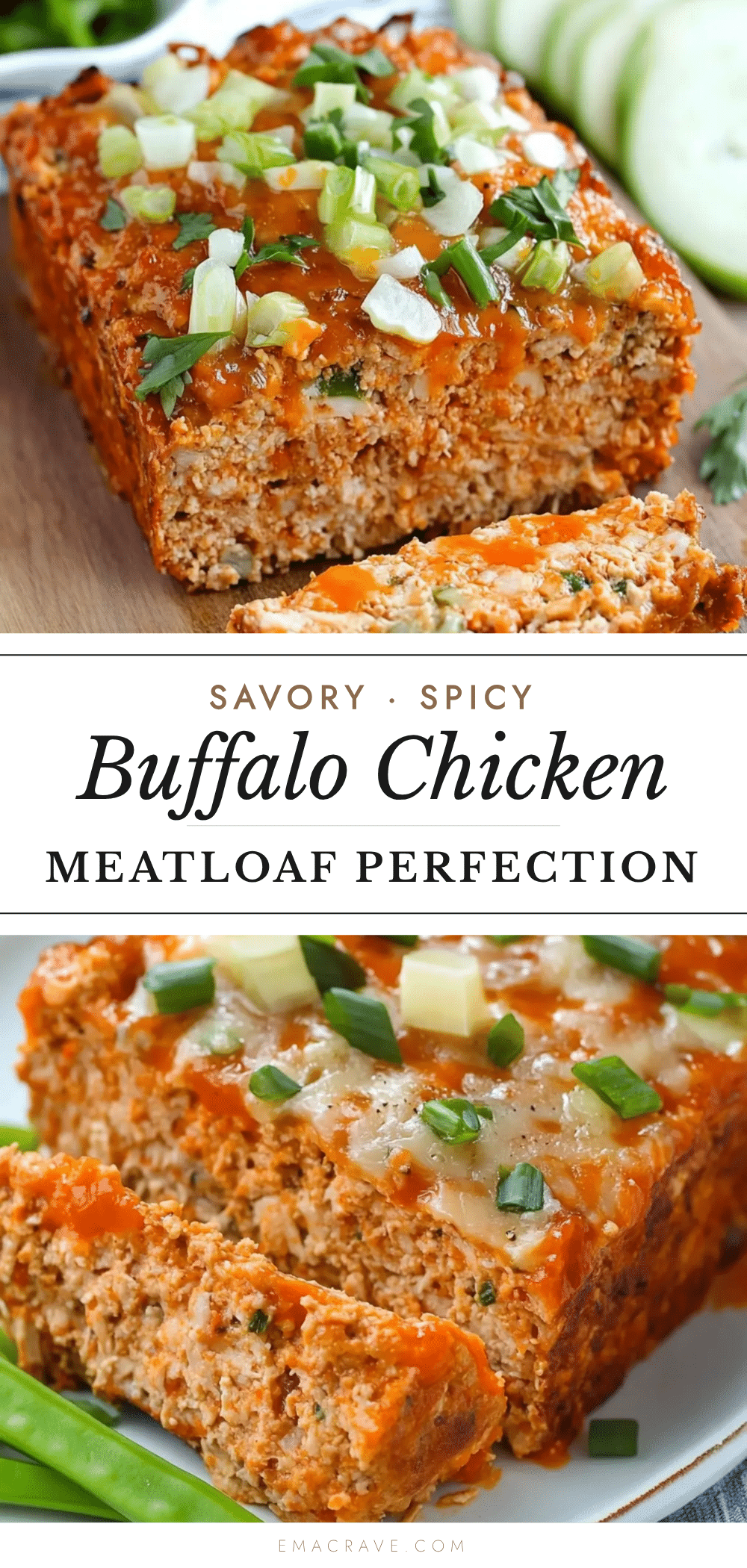 buffalo chicken meatloaf with ranch drizzle recipe