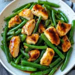 chicken and green beans with garlic soy glaze - featured image