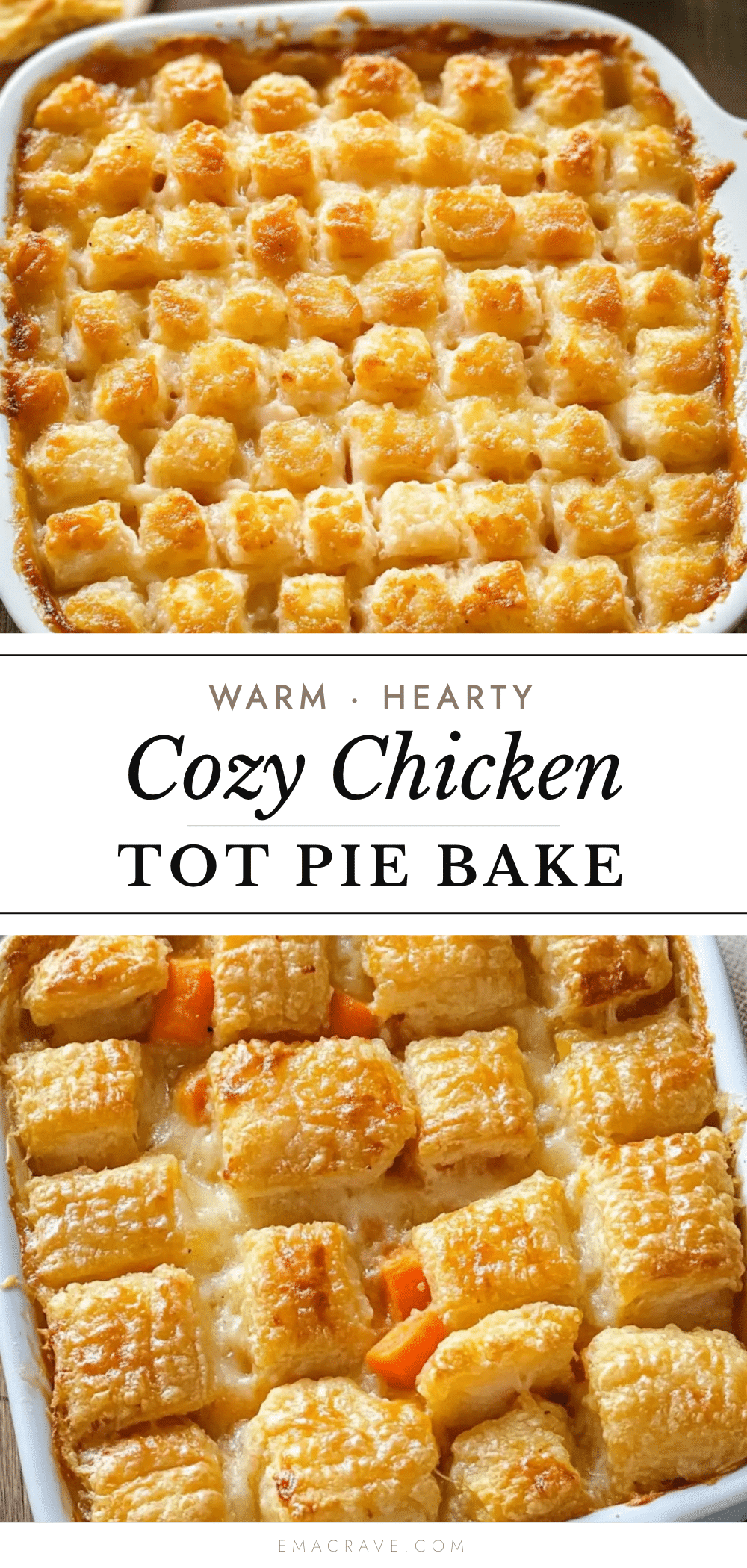chicken tot pie bake recipe
