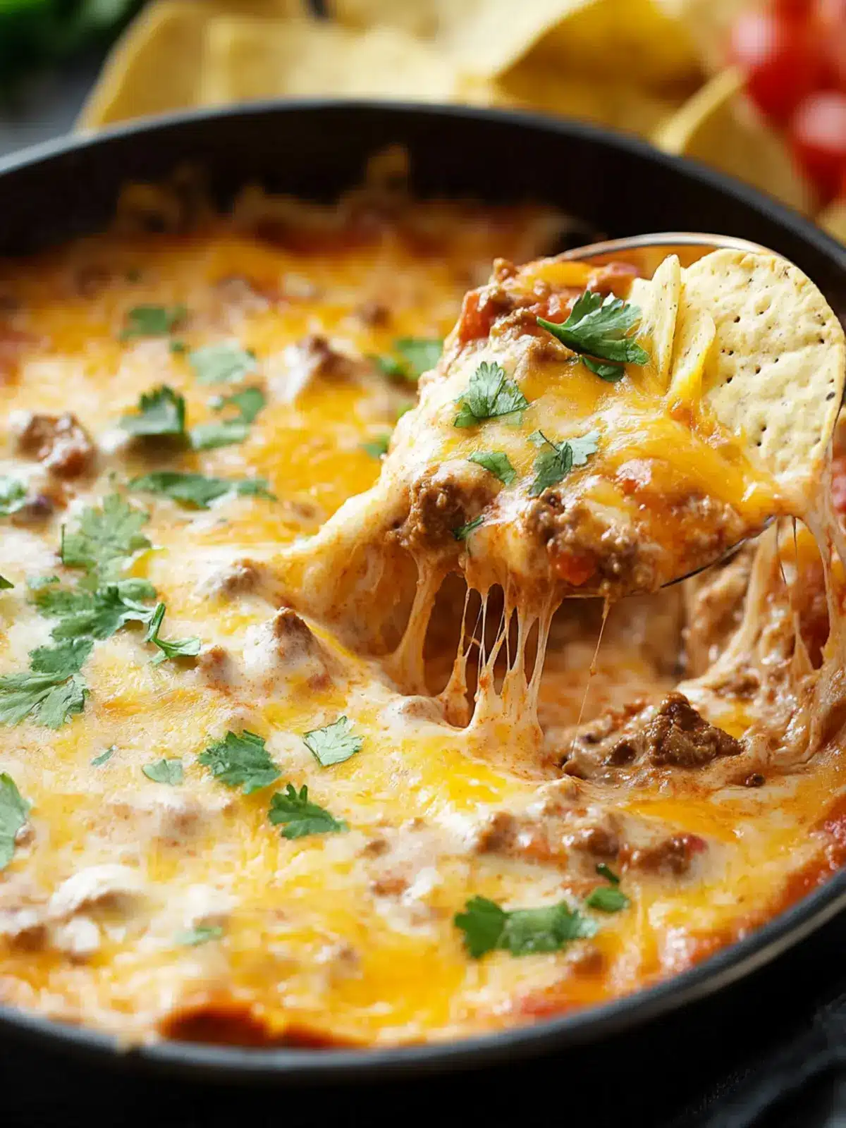 chili cheese dip preparation steps