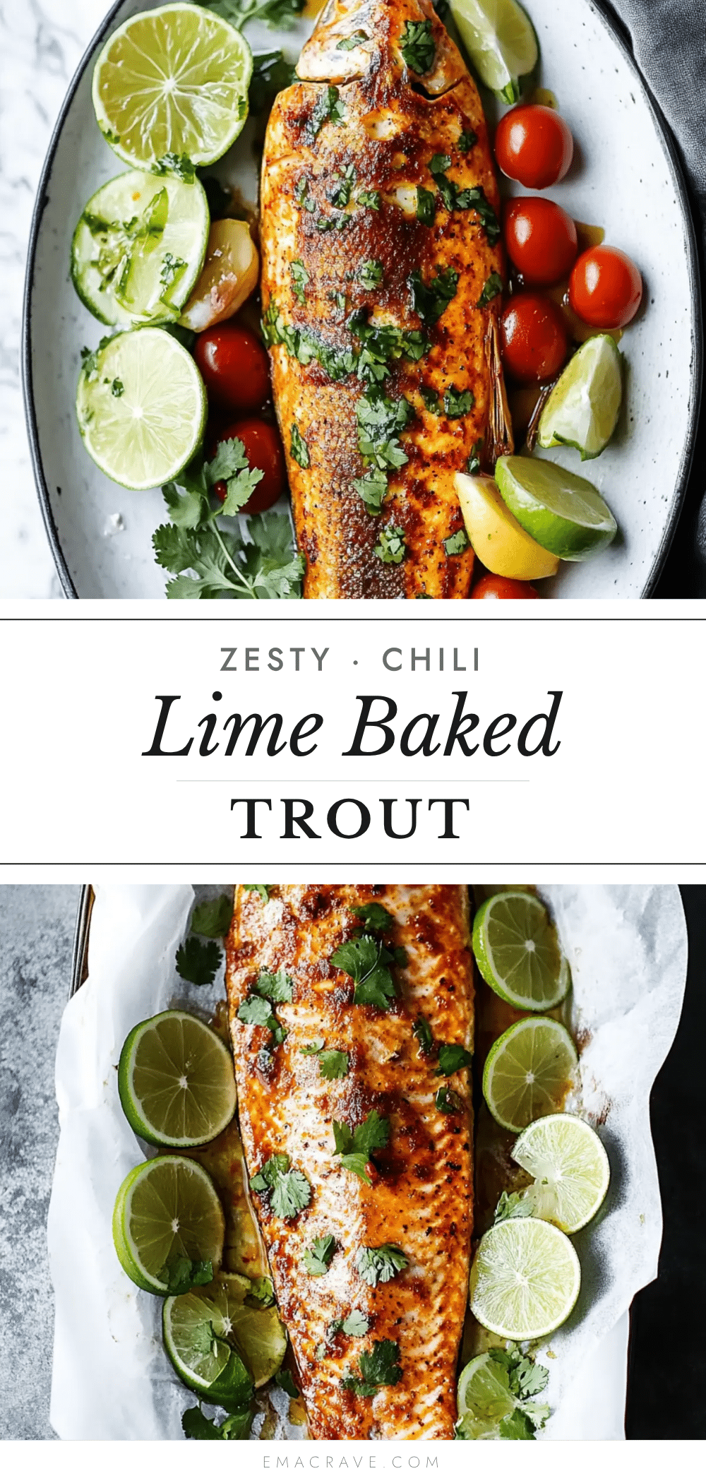chili lime baked trout recipe