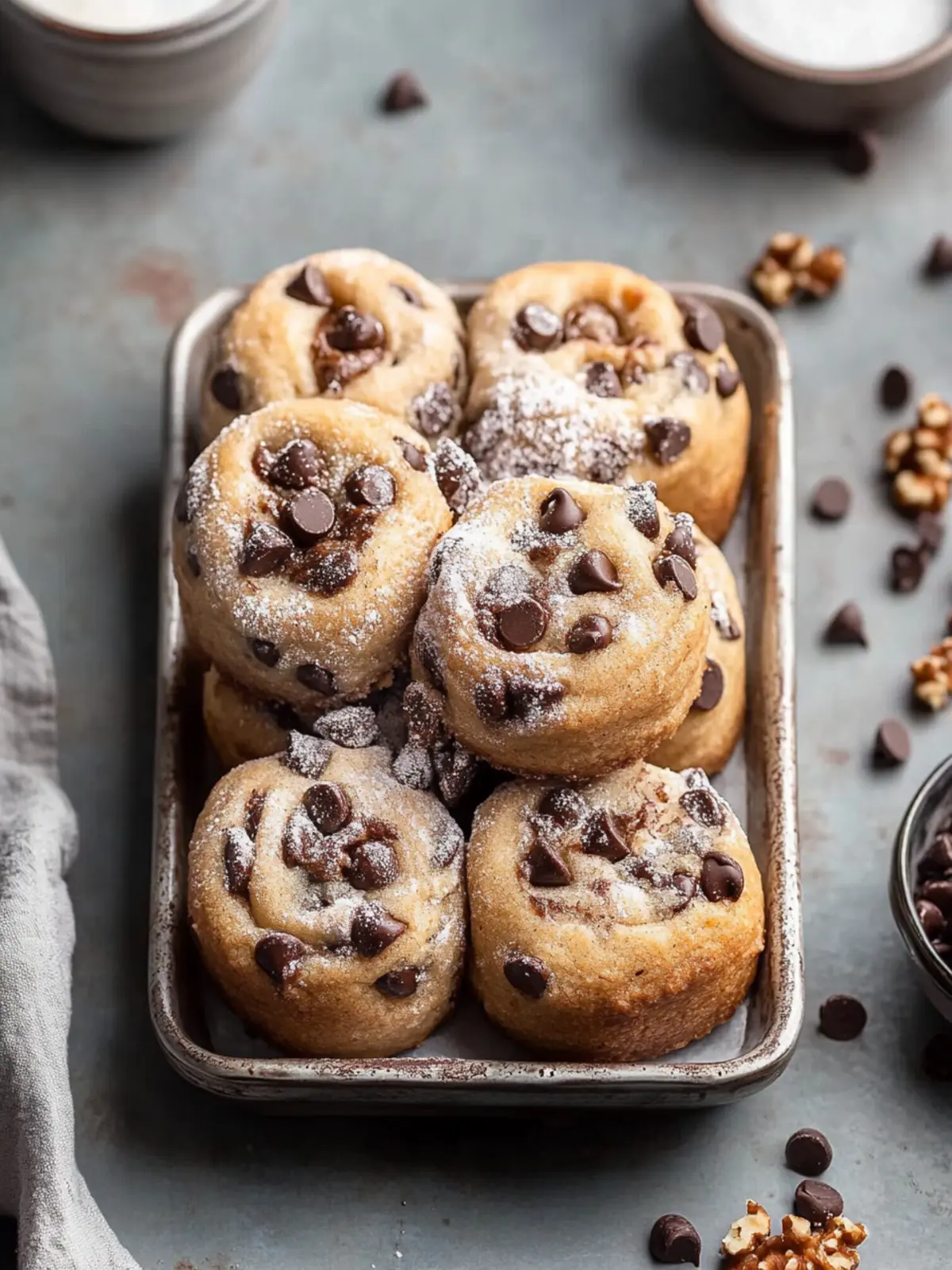 chocolate chip cookie rolls preparation steps