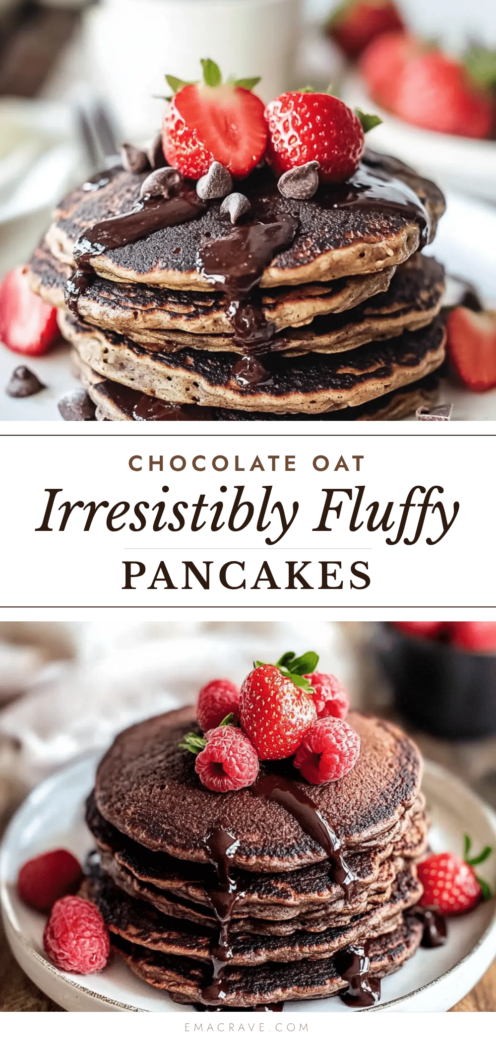 chocolate oat pancakes recipe