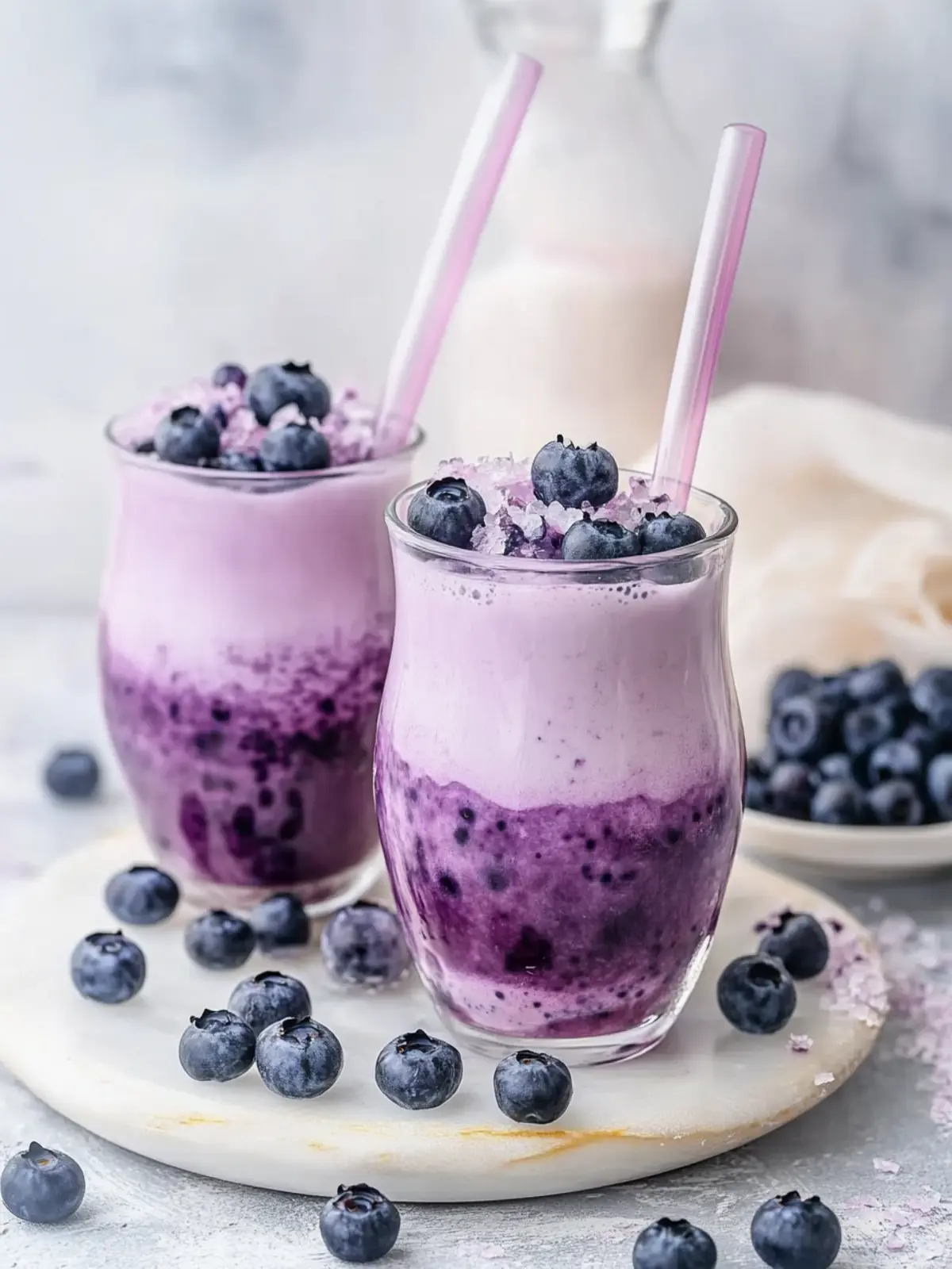 cozy blueberry milk tea recipe preparation steps