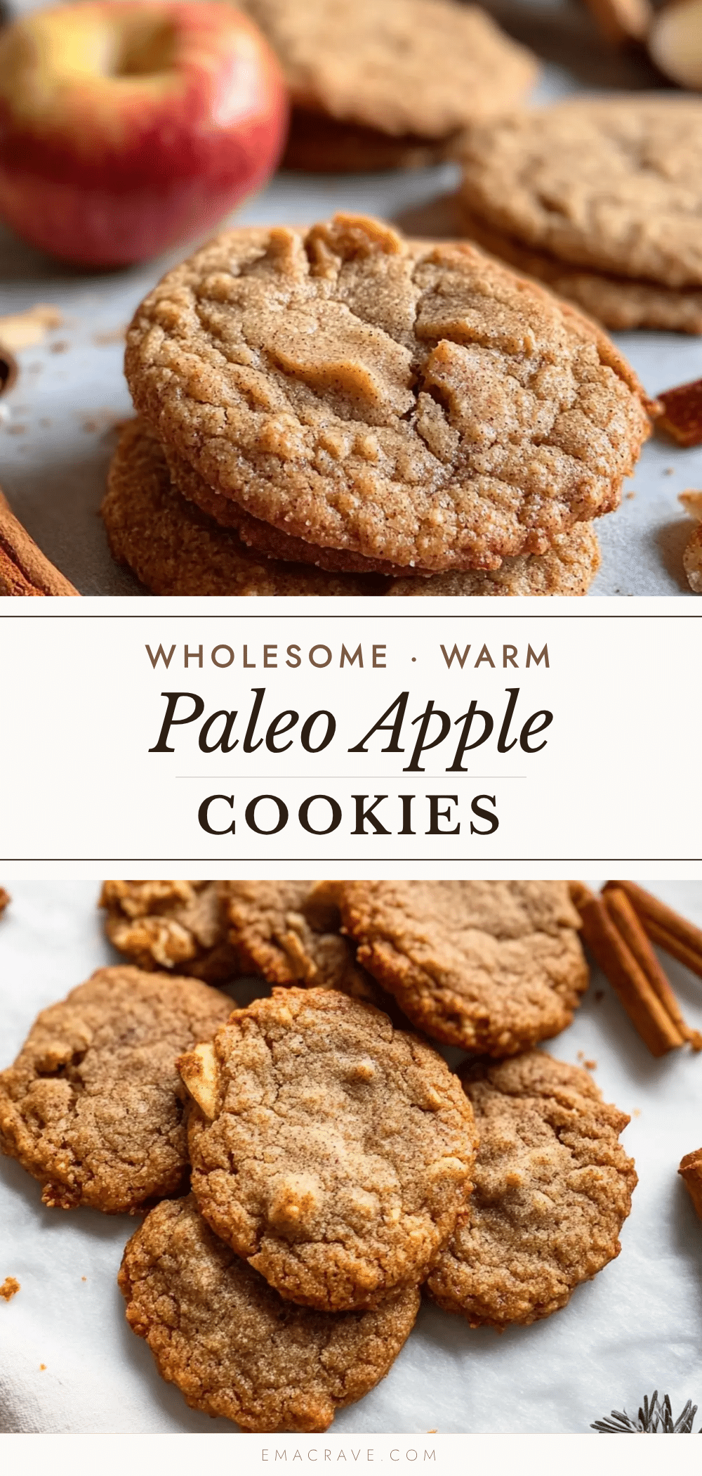 Cozy Paleo Cinnamon Apple Cookies recipe