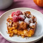 cozy slow cooker pumpkin French toast casserole - featured image