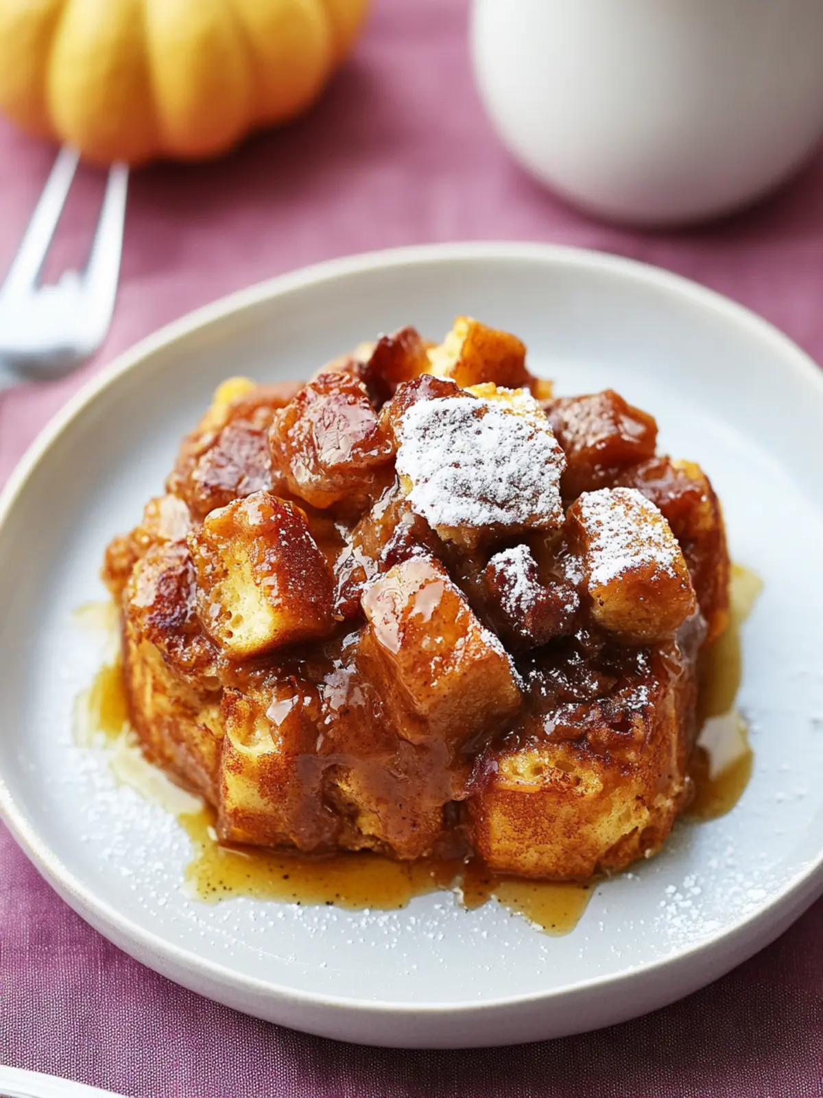 cozy slow cooker pumpkin French toast casserole preparation steps