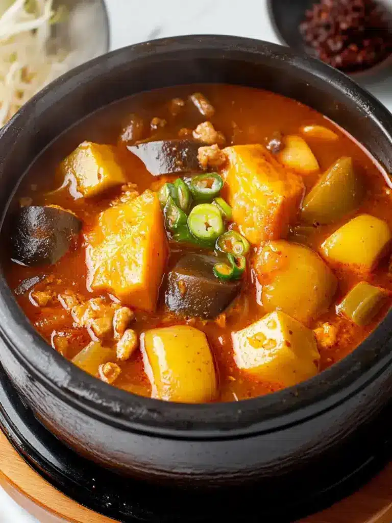 cozy soybean paste stew - featured image