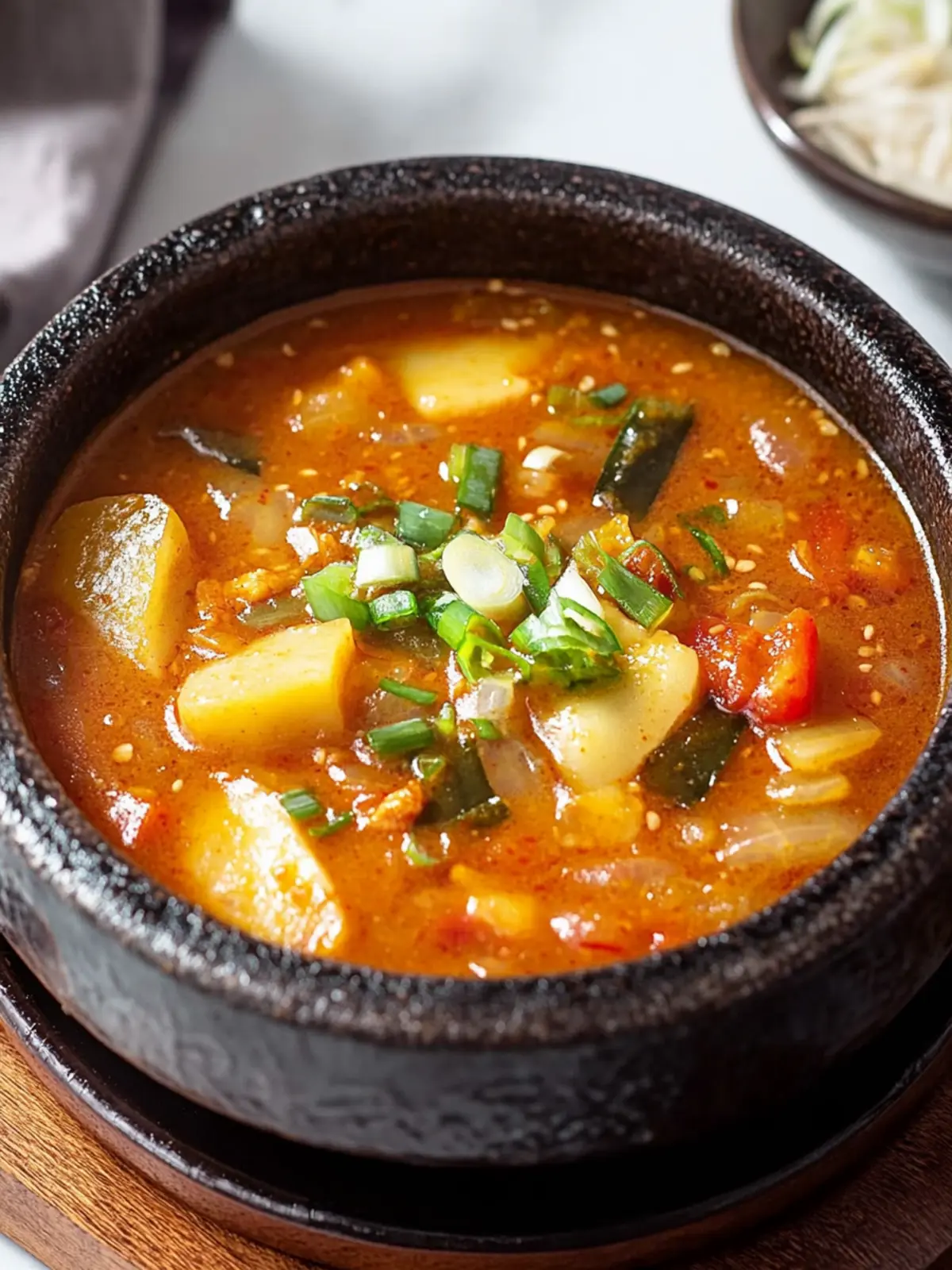 cozy soybean paste stew preparation steps