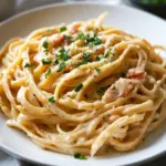 creamy cajun linguine with shrimp and sausage - featured image