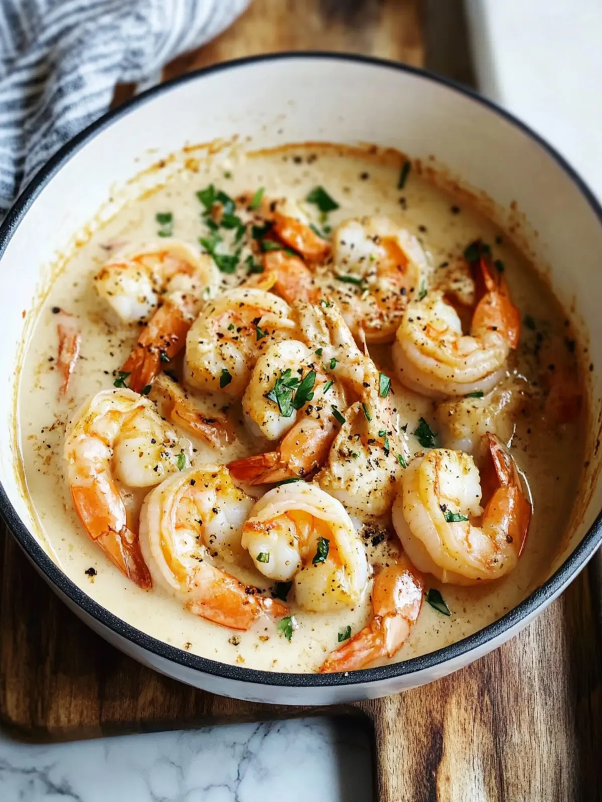 creamy coconut garlic shrimp bowl preparation steps