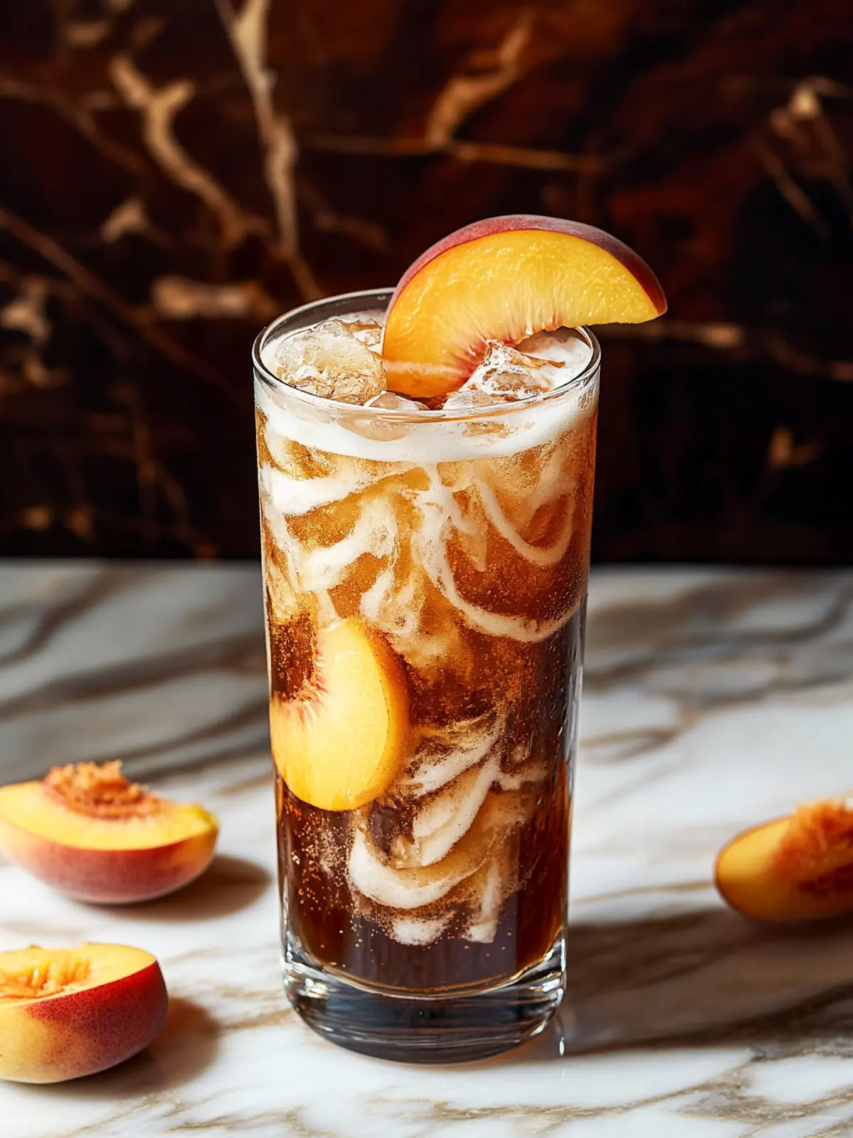 creamy dirty peach coke preparation steps