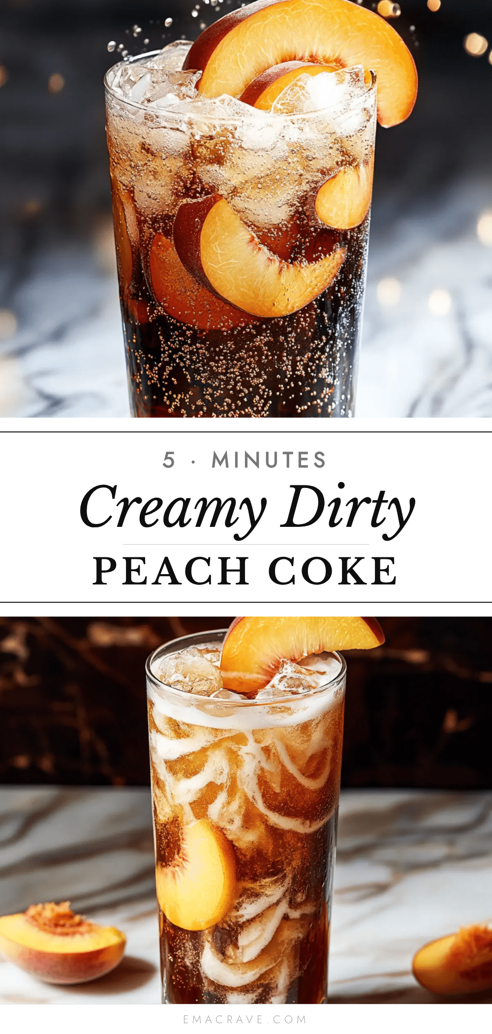 creamy dirty peach coke recipe