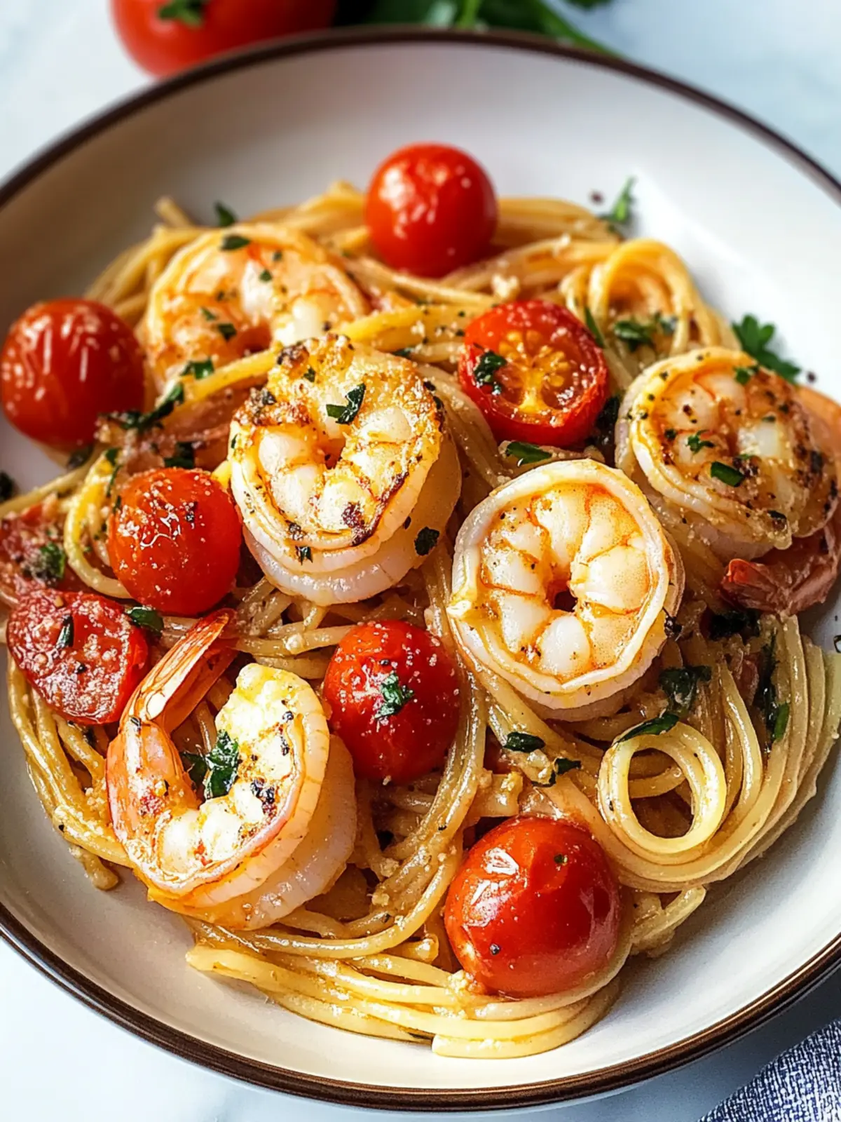 creamy garlic scallop shrimp pasta preparation steps