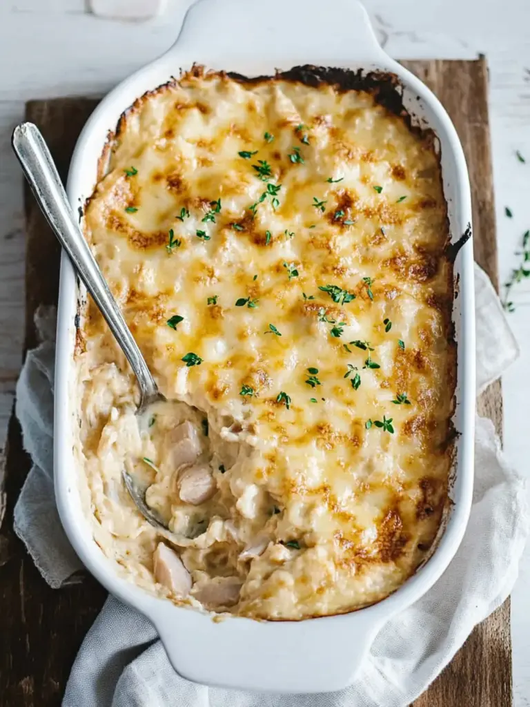 creamy tuna mornay casserole - featured image