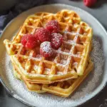 crispy coconut flour waffles - featured image