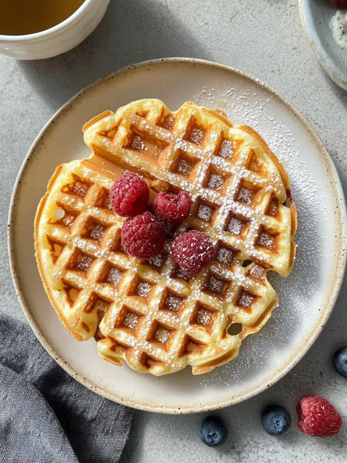crispy coconut flour waffles preparation steps