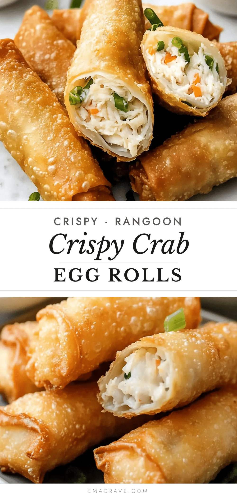 crispy crab rangoon egg rolls recipe
