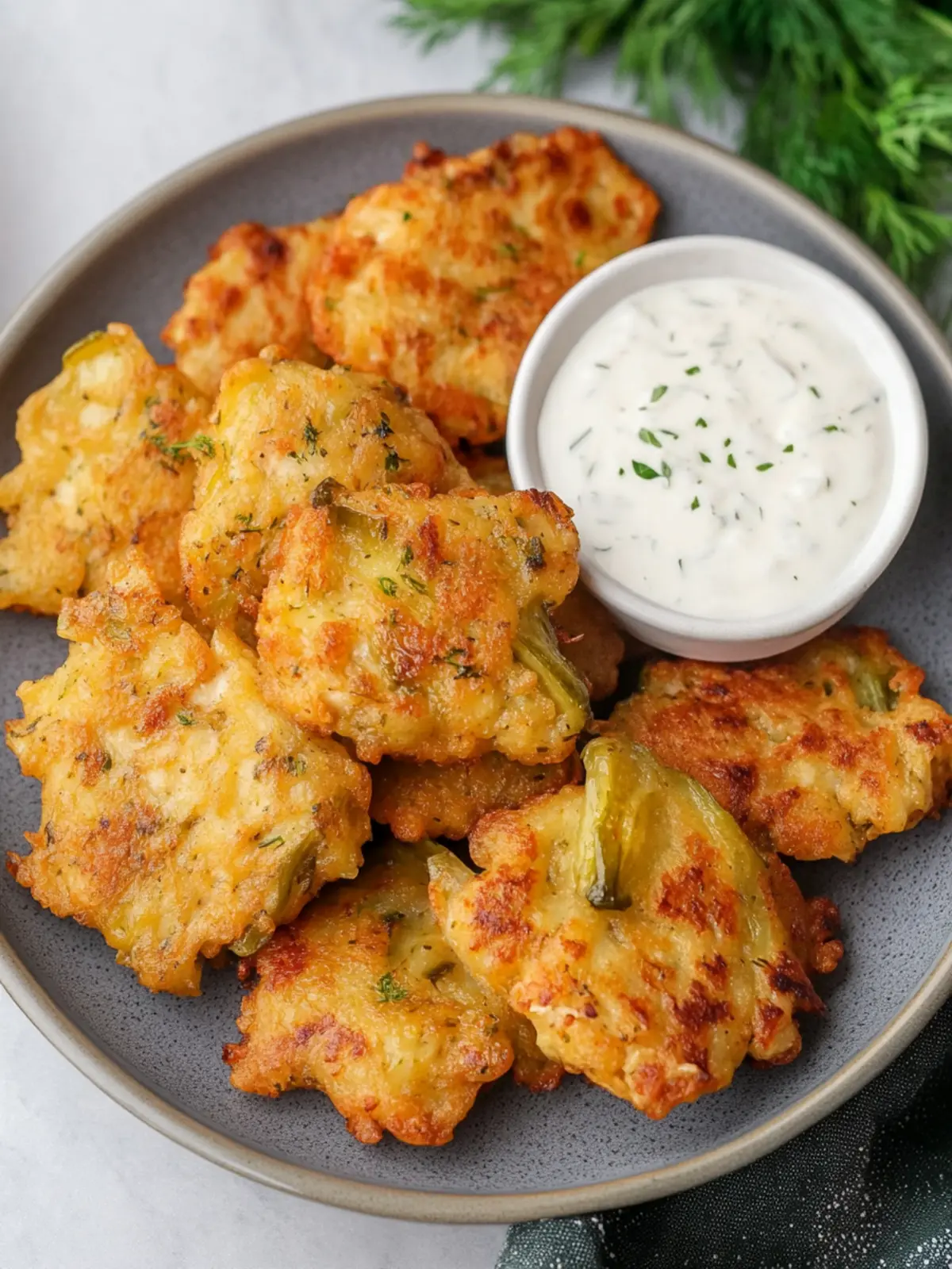crispy dill pickle chicken fritters preparation steps