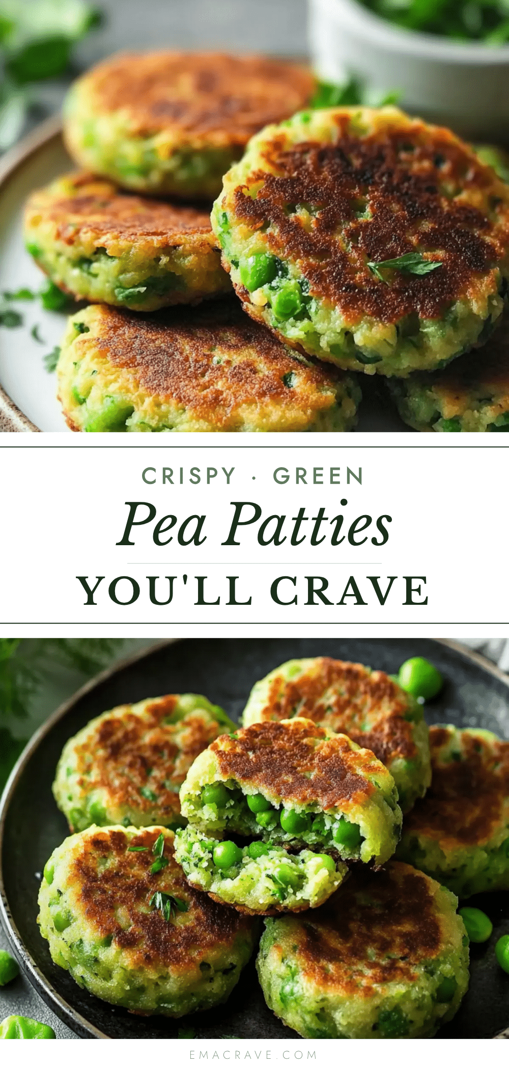 crispy green pea patties recipe