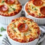 crustless pizza bowl - featured image