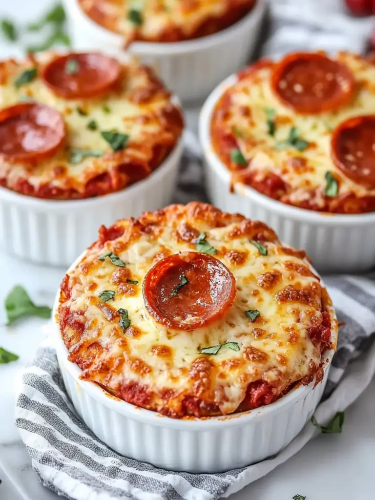 crustless pizza bowl - featured image