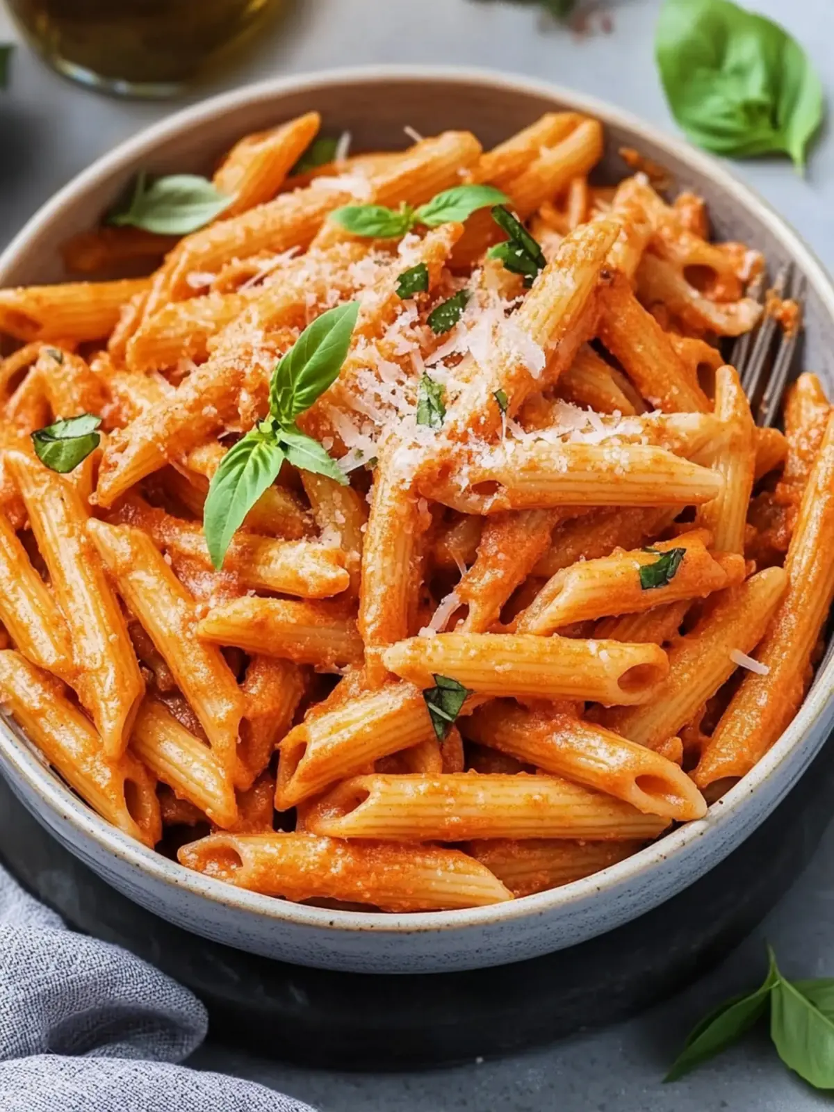 dairy-free penne vodka preparation steps