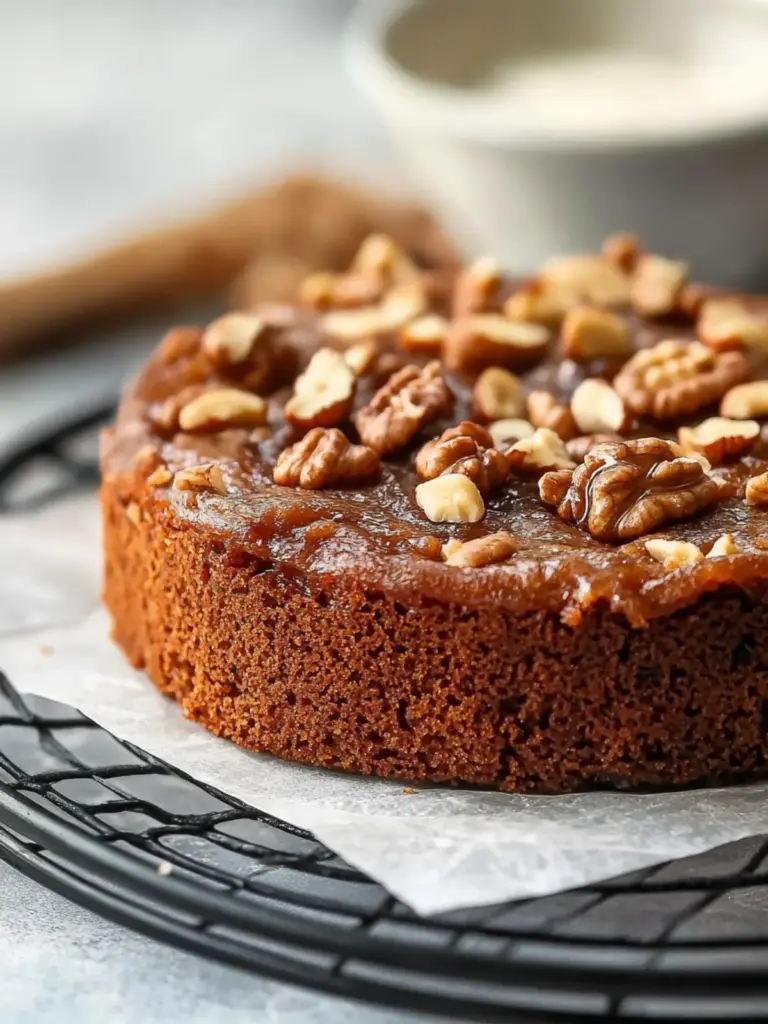 date and walnut cake - featured image