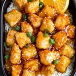 easy baked orange chicken - featured image