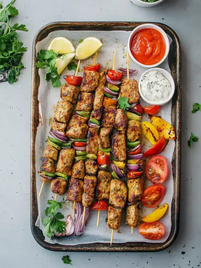 easy sheet pan kebabs - featured image