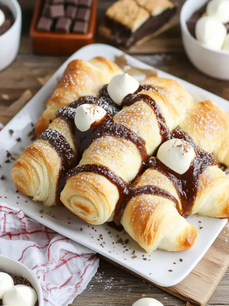 easy smores crescent rolls - featured image
