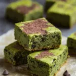 fudgy matcha blondies - featured image
