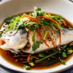 ginger soy steamed fish - featured image