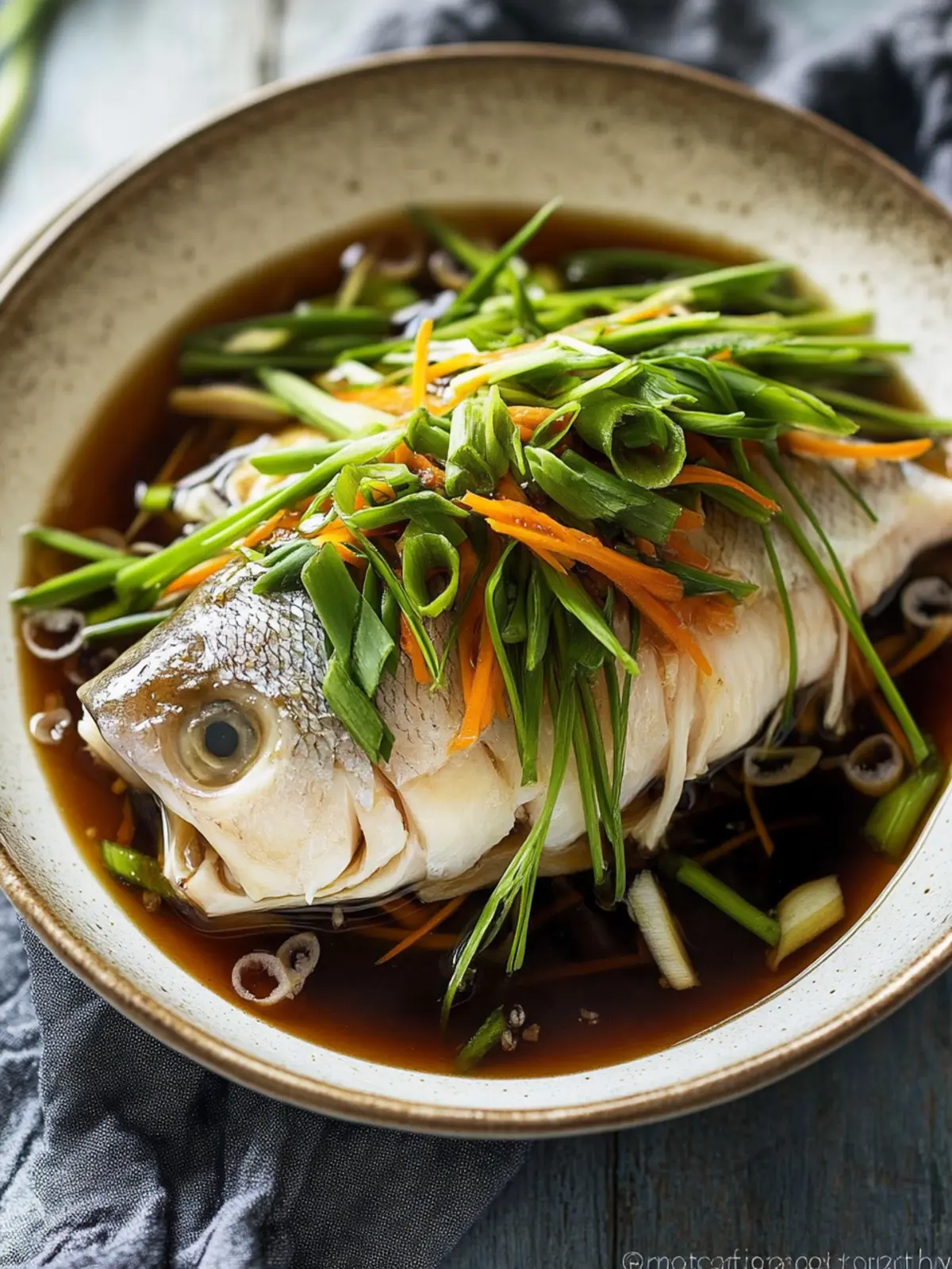 ginger soy steamed fish preparation steps
