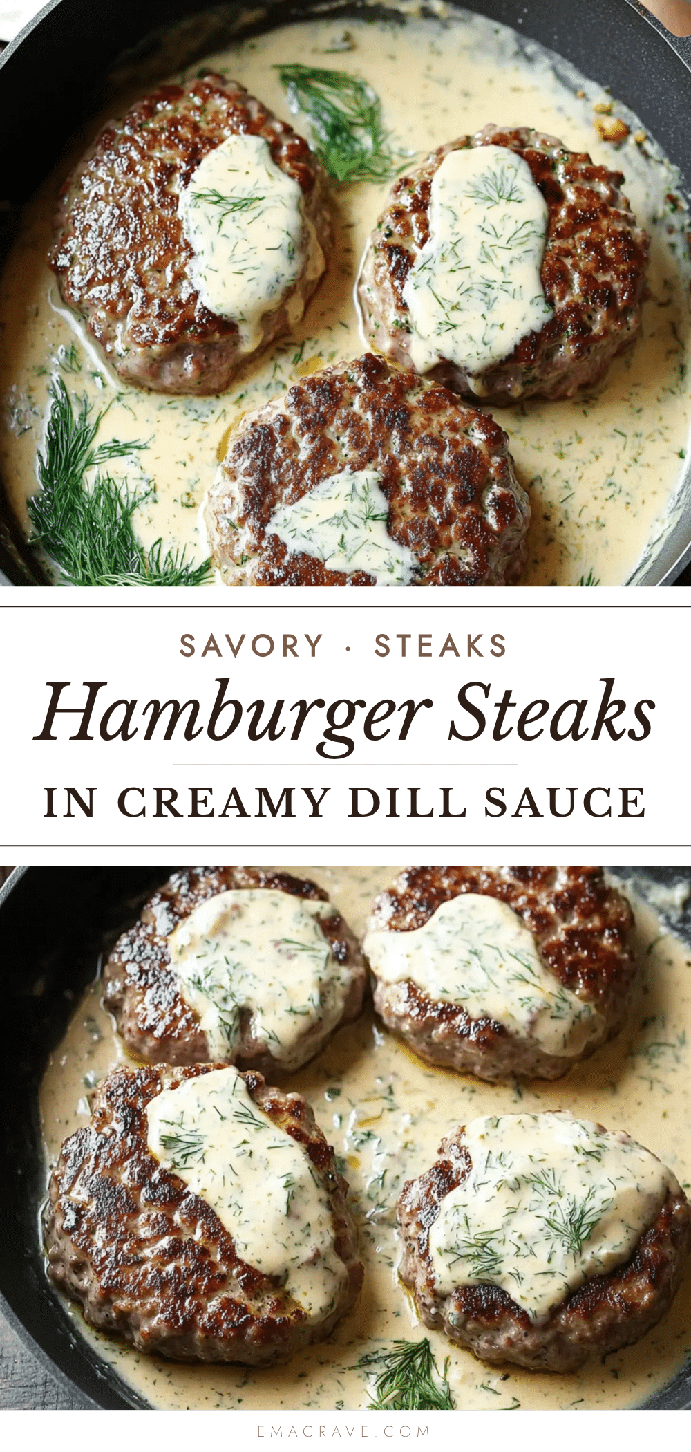hamburger steaks in creamy dill sauce recipe