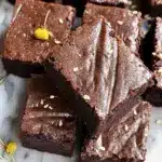 healthy cassava flour brownies - featured image
