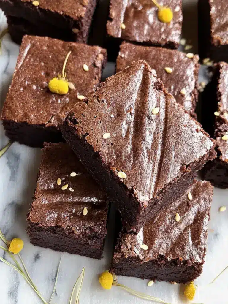 healthy cassava flour brownies - featured image