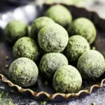 healthy matcha truffles - featured image