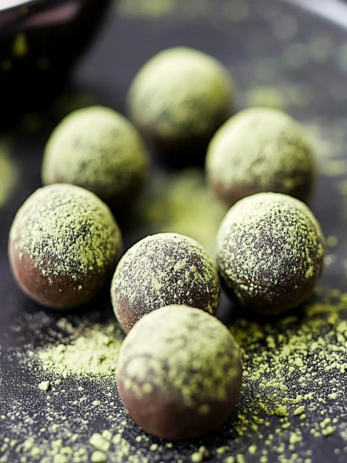 healthy matcha truffles preparation steps