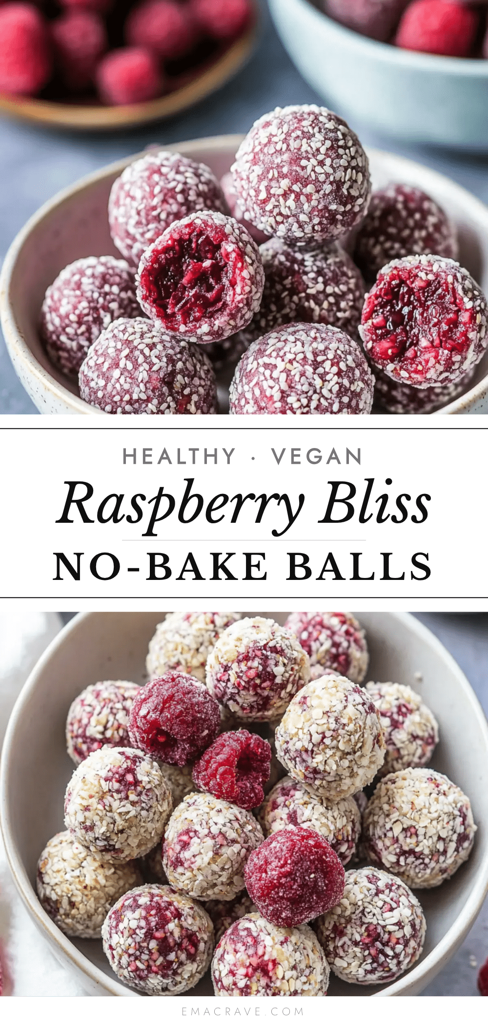 healthy raspberry bliss balls recipe